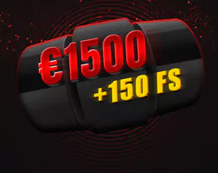 Pack de bienvenue jusqu’à 1500 EUR + 150 FS